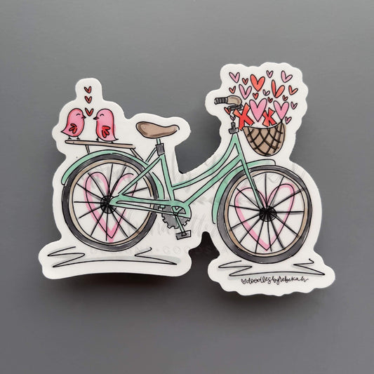 Heart Bike Sticker