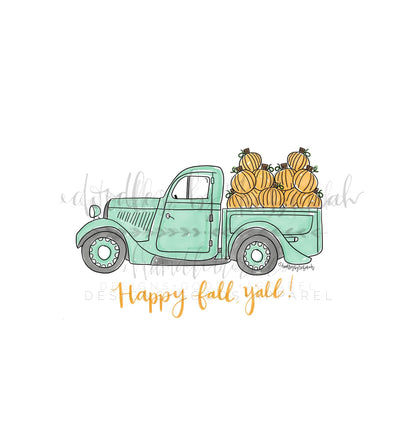 Happy Fall Yall! Pillow - Pillow