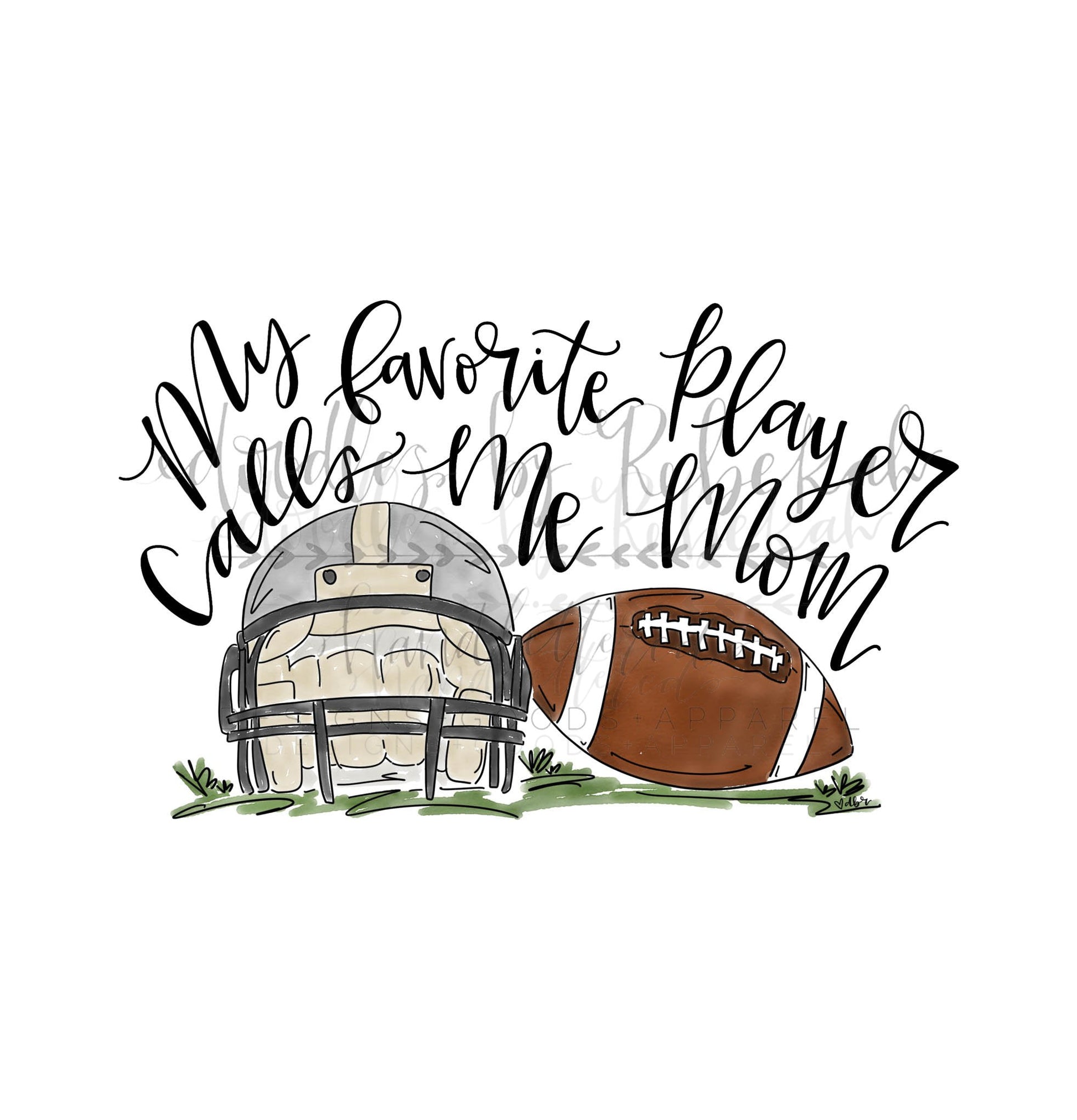 My Favorite Player - Football Mom Tee - Graphic Tee