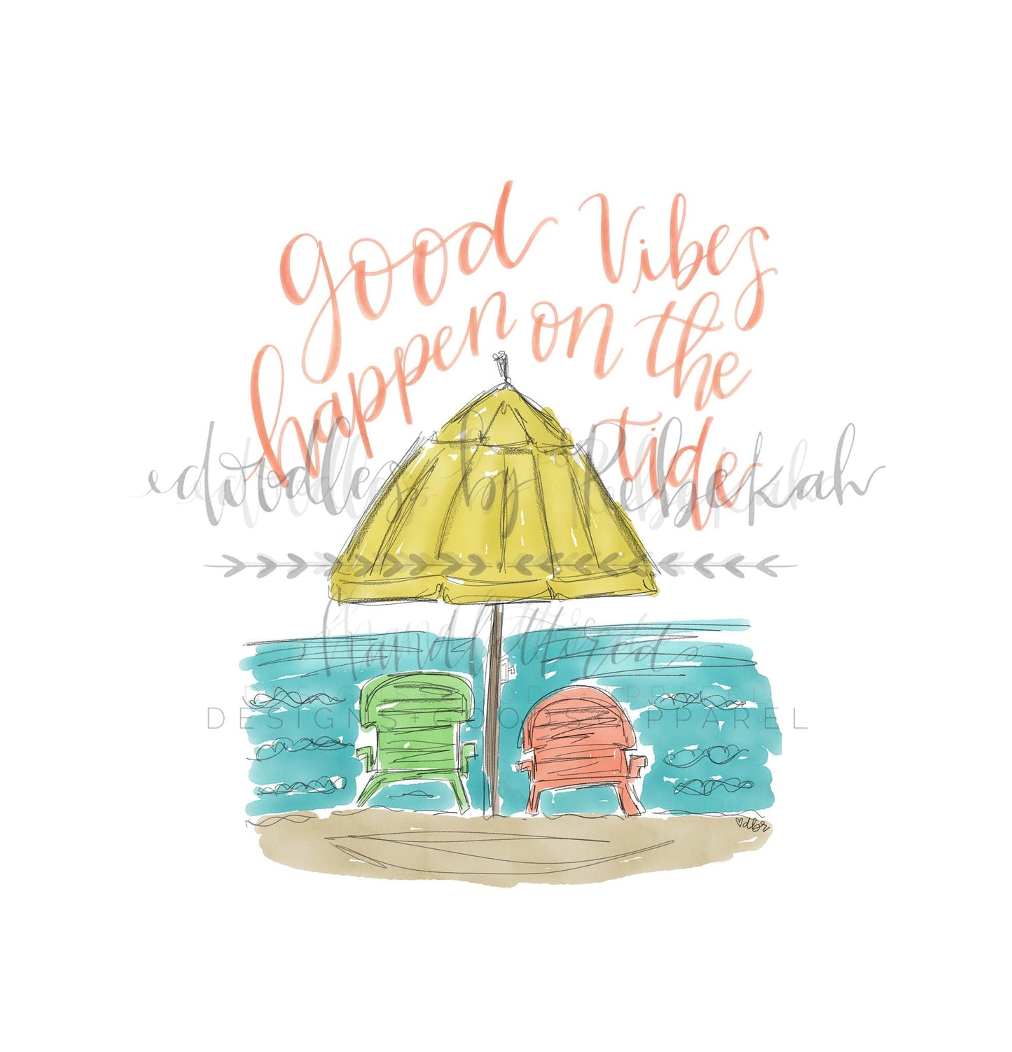 Good Vibes Happen On The Tide Pillow - Pillow