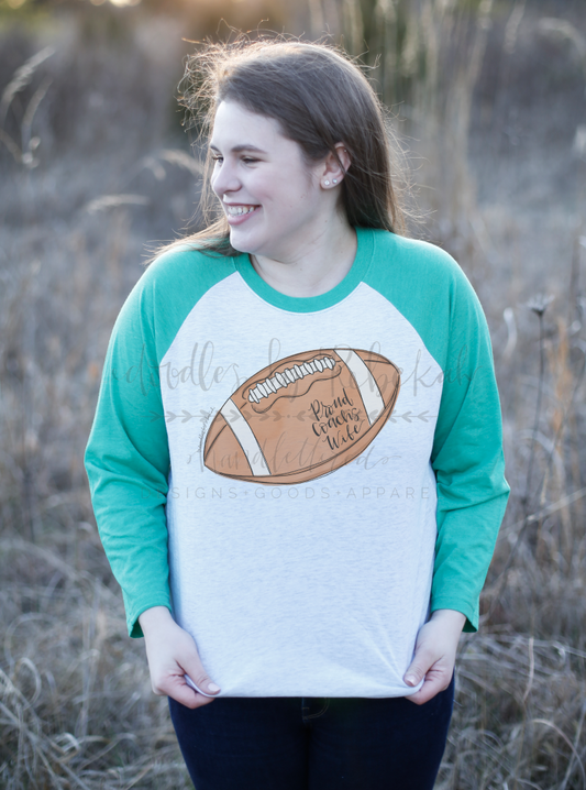 Proud Coach's Wife (Football) Raglan