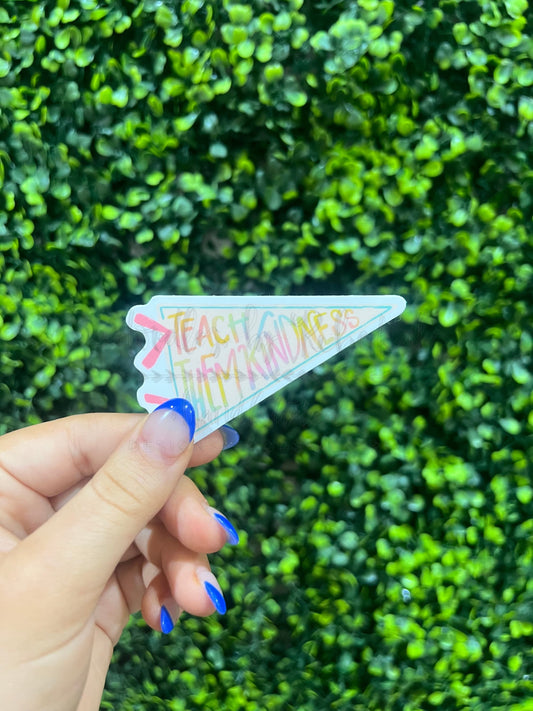 Teach Them Kindness Sticker - Sticker