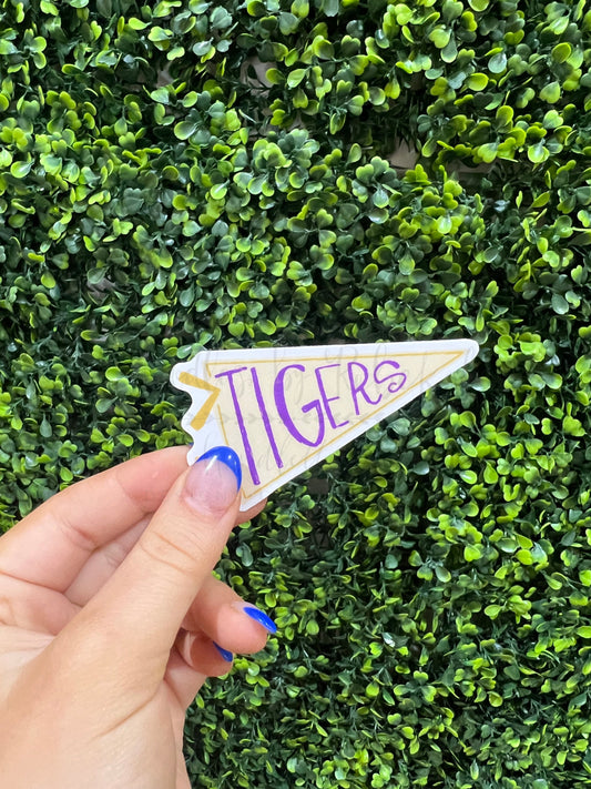 Tigers Pennant Sticker