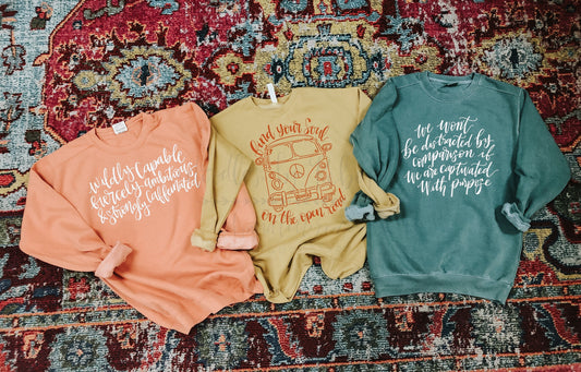Fall Sweatshirts - Doodles by Rebekah