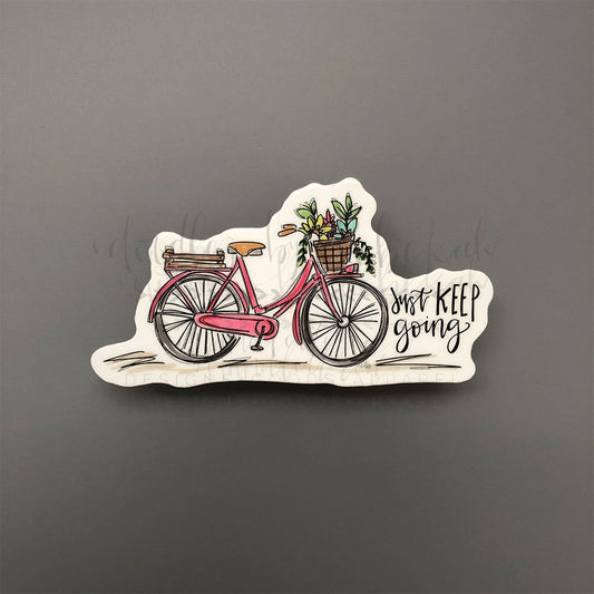 Just Keep Going Sticker - Doodles by Rebekah