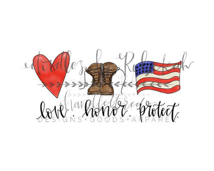 Love. Honor. Protect Tee