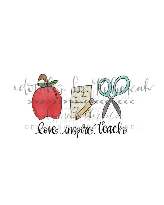 Love. Inspire. Teach Tee - Graphic Tee