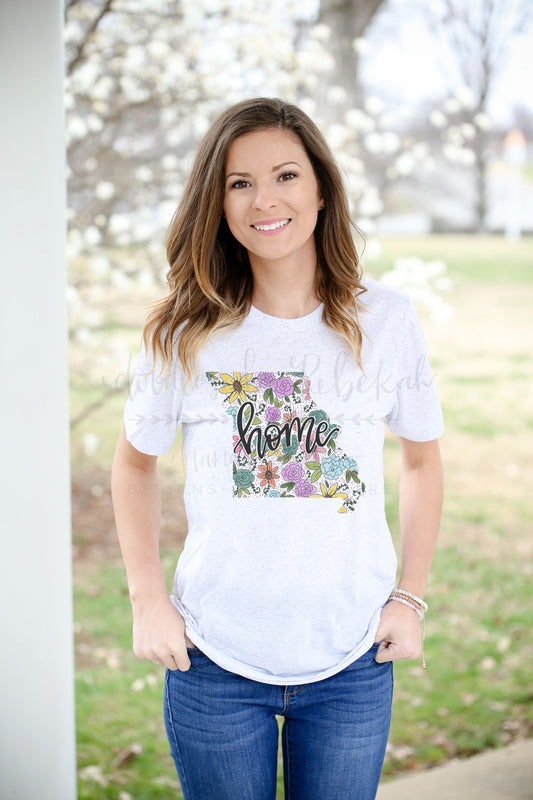 Missouri Floral Tee - Graphic Tee
