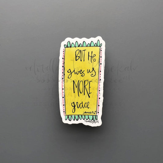 Gives More Grace Sticker - Doodles by Rebekah