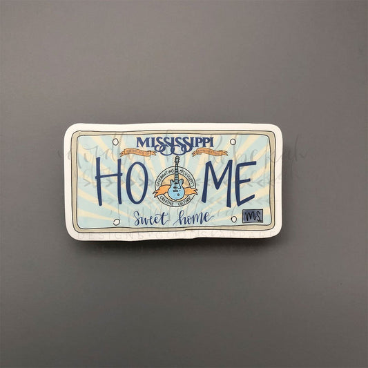 Mississippi License Plate Sticker - Doodles by Rebekah