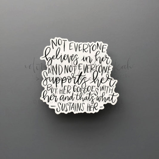 Christian Quote Sticker - Doodles by Rebekah
