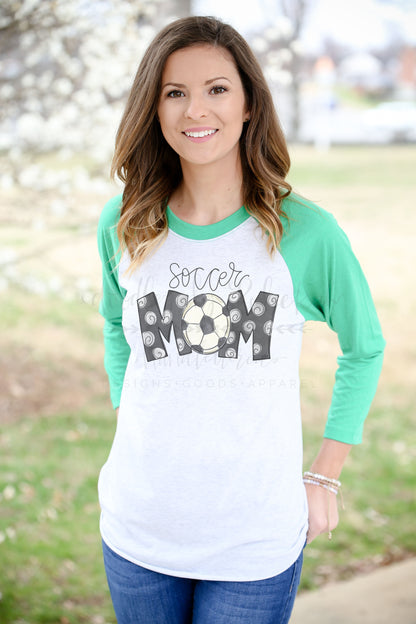 Soccer Mom Raglan - Tees