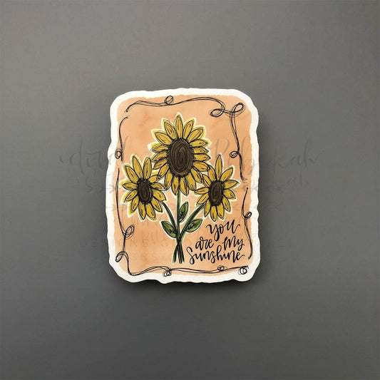 You Are My Sunshine Sticker - Doodles by Rebekah
